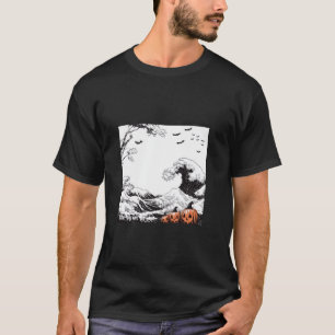 Spooky Hokusai Wave Halloween Edition T Shirt