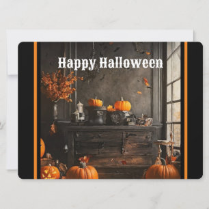 Spooky Home Halloween Collection Holiday Card