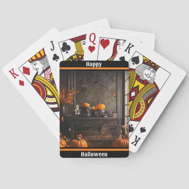 Spooky Home Halloween Collection Playing Cards (Back)