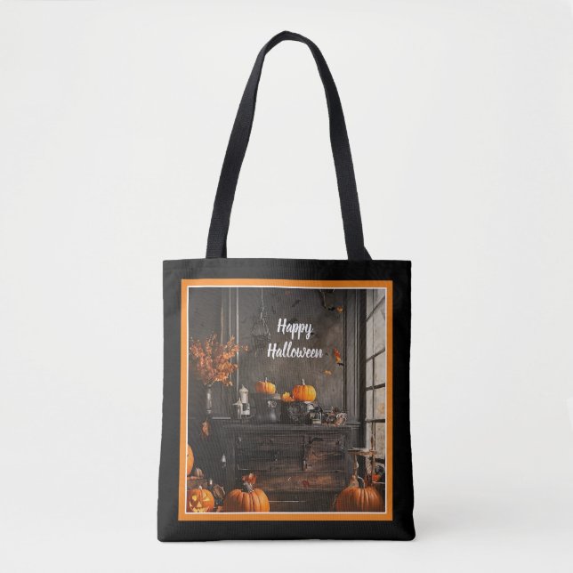 Spooky Home Halloween Collection Tote Bag (Front)