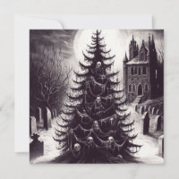 Spooky Horror Christmas Tree Goth Xmas