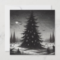 Spooky Horror Christmas Tree Goth Xmas