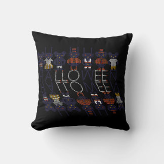 Spooky Horror Stick Cross Halloween Monsters Cushion