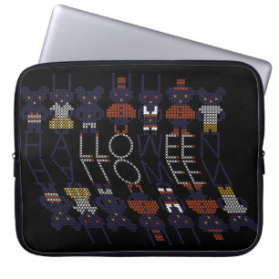 Spooky Horror Stick Cross Halloween Monsters Laptop Sleeve
