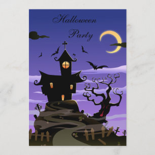 Spooky House Halloween Party Invitation