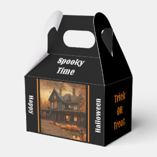 Spooky House Pumpkin Halloween Collection Favour Box
