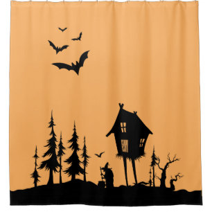 Spooky House Shower Curtain