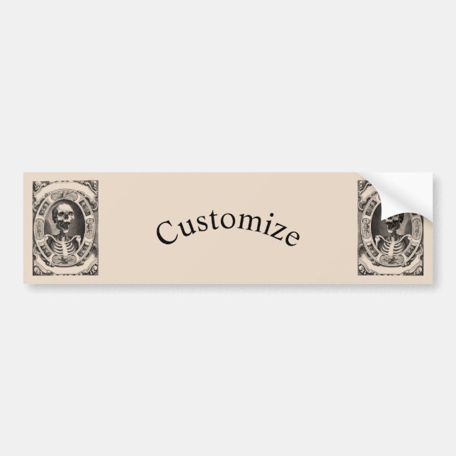Spooky Human Skull Thunder_Cove  Bumper Sticker (Front)