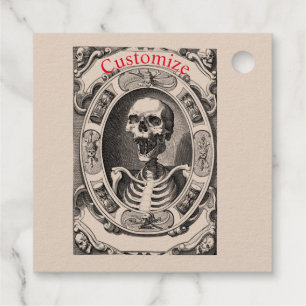 Spooky Human Skull Thunder_Cove Favour Tags