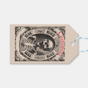Spooky Human Skull Thunder_Cove Gift Tags