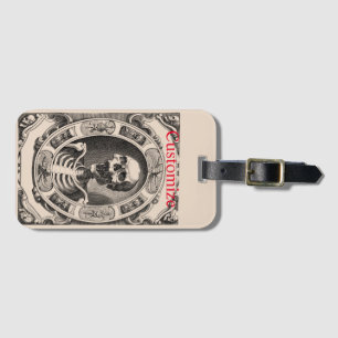 Spooky Human Skull Thunder_Cove Luggage Tag