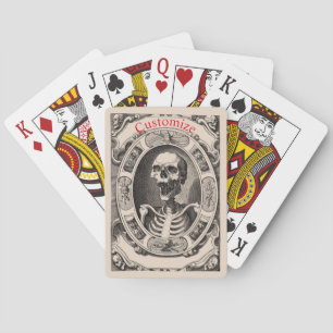 Spooky Human Skull Thunder_Cove  Playing Cards