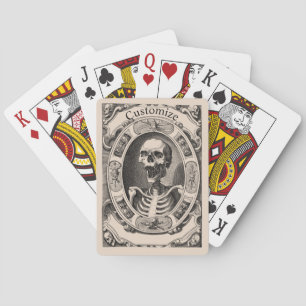 Spooky Human Skull Thunder_Cove Playing Cards