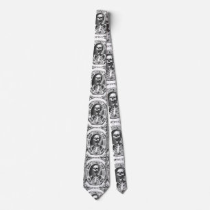 Spooky Human Skull Thunder_Cove Tie