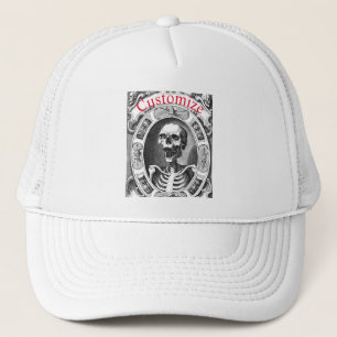 Spooky Human Skull Thunder_Cove Trucker Hat