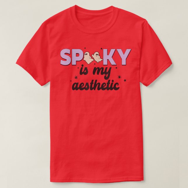 Spooky is My Aesthetic Halloween Ghost Costume Men T-Shirt (Design Front)