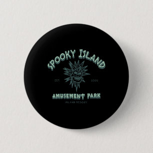 Spooky Island Retro Halloween Skull 90s Halloween 6 Cm Round Badge
