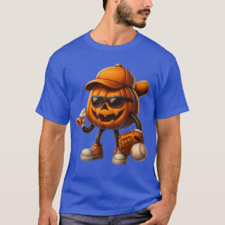 Spooky Jack O lantern Baseball Halloween Costumes  T-Shirt