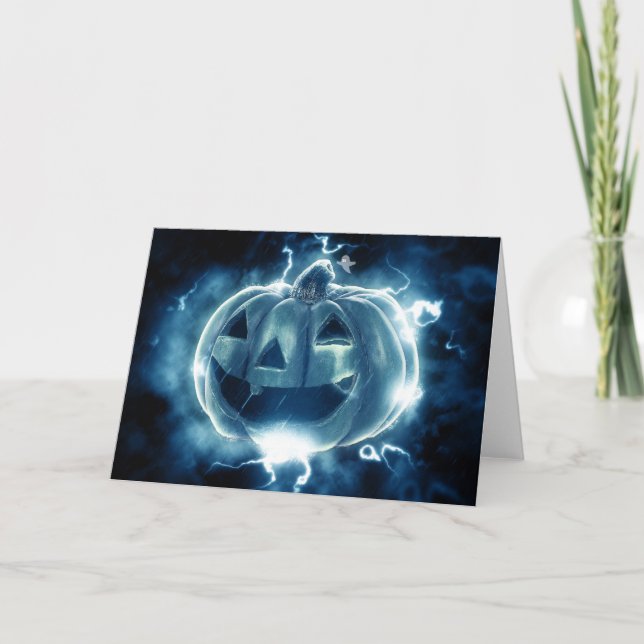 Spooky Jack-o-Lantern Card (Front)