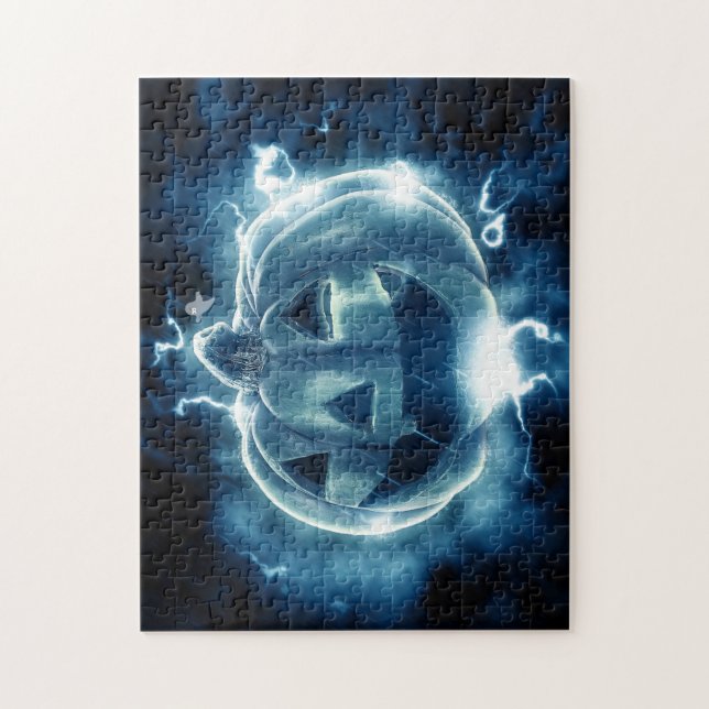 Spooky Jack-o-Lantern Jigsaw Puzzle (Vertical)