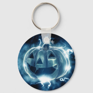 Spooky Jack-o-Lantern Key Ring