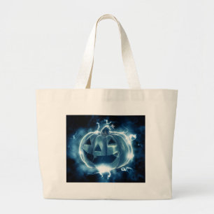Spooky Jack-o-Lantern Large Tote Bag