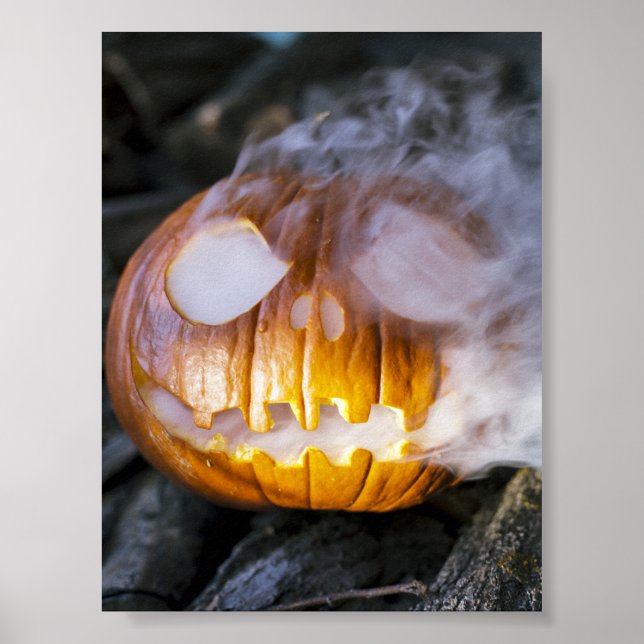 Spooky Jack-o-lantern Poster (Front)