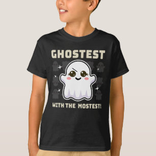 Spooky Kawaii Ghost Halloween Boy's T-Shirt