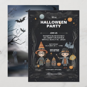 Spooky Kids Halloween Party   Invitation