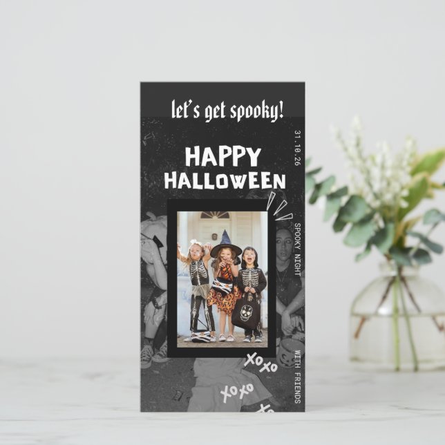 Spooky Kids Halloween Party Invitation Template (Standing Front)