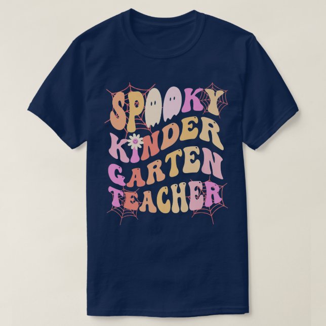 SPOOKY KINDER GARTEN TEACHER Costume This Is My Fa T-Shirt (Design Front)