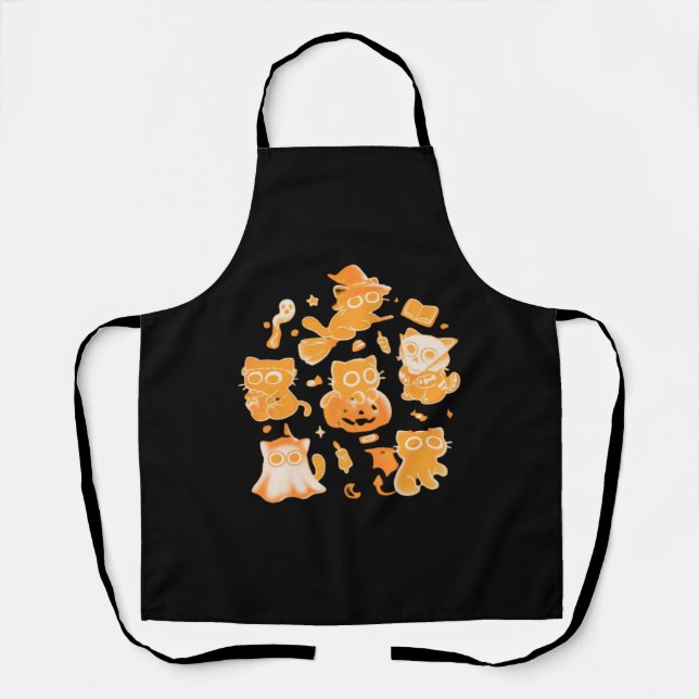Spooky Kittens Classic T-Shirt Apron (Front)
