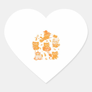 Spooky Kittens Classic T-Shirt Heart Sticker