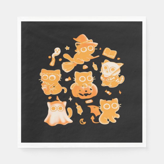 Spooky Kittens Classic T-Shirt Napkin (Front)