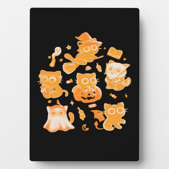 Spooky Kittens Classic T-Shirt Plaque (Front)