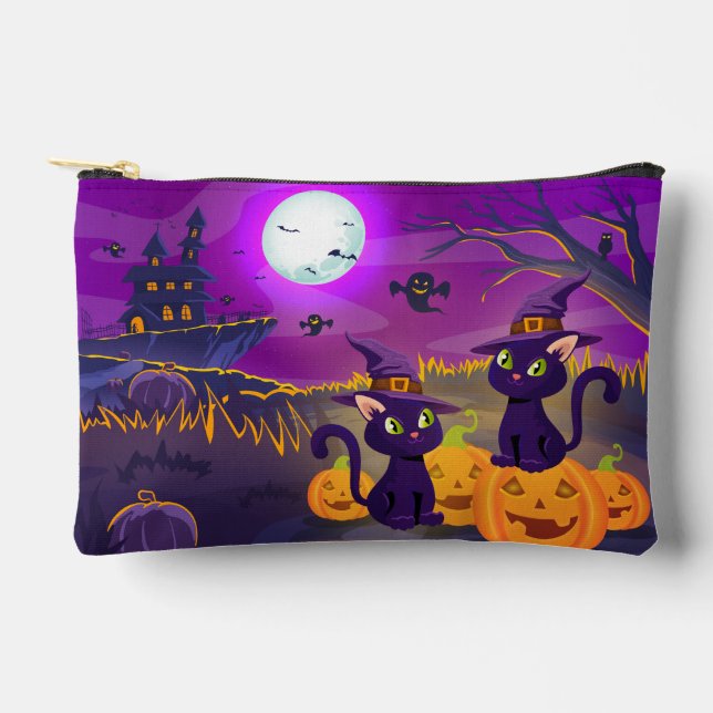 Spooky Kitties Accessory Pouch (Front)