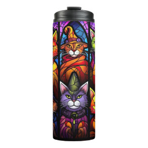 Spooky Kitty Cat Thermal Tumbler
