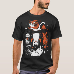 Spooky Kitty Crew - Halloween Cats T-Shirt