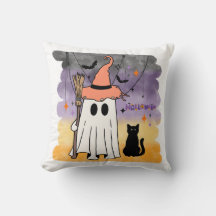 Spooky Kitty pillow