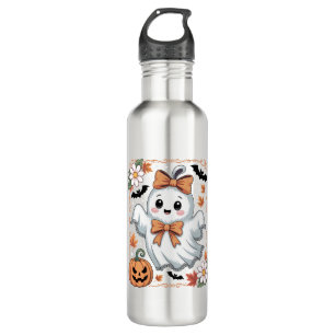 Spooky Lace Ghost Halloween 710 Ml Water Bottle