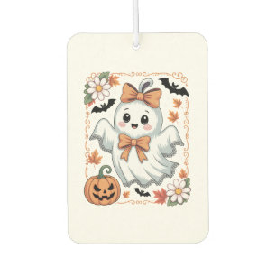Spooky Lace Ghost Halloween Car Air Freshener
