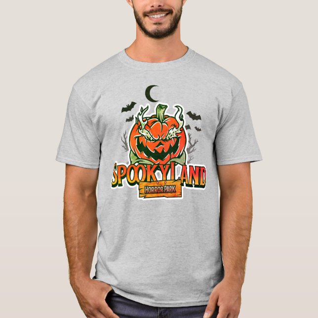 Spooky Land Horror Park T-Shirt (Front)