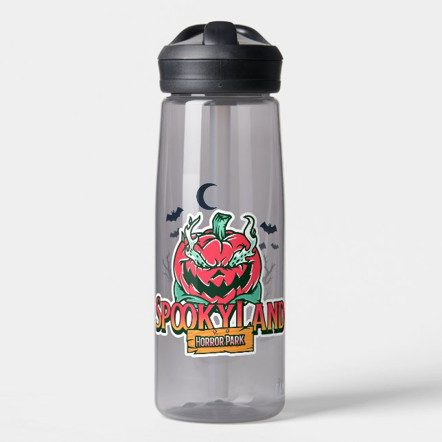 Spooky Land Horror Park Water Bottle (Front)