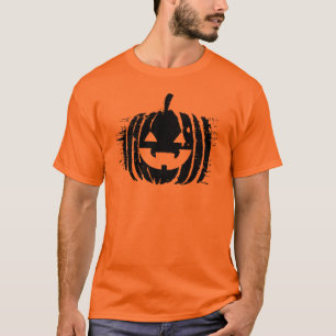Spooky Laughing Pumpkin Head Halloween T-Shirt