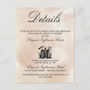 Spooky Litle Couple Enclosure Card