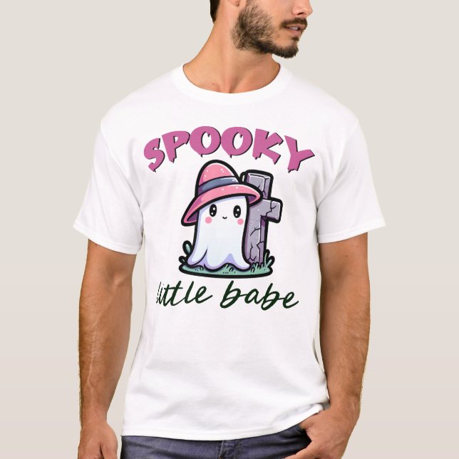 Spooky Little Babe Ghoul Happy Halloween Scary T-Shirt (Front)