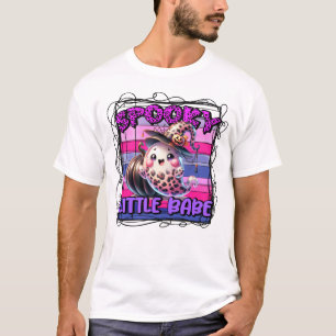 Spooky Little Babe Happy Halloween Scary Ghost T-Shirt