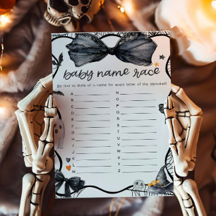 Spooky Little Boo Baby Name Race Game