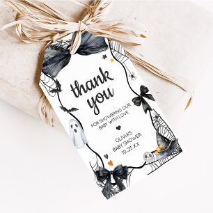 Spooky Little Boo Baby Shower Favour Tags
