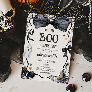 Spooky Little Boo Baby Shower Invitation